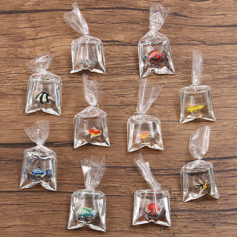 Aquarium Fish Colorful - Pingentes de Peixe Realistas em Resina,