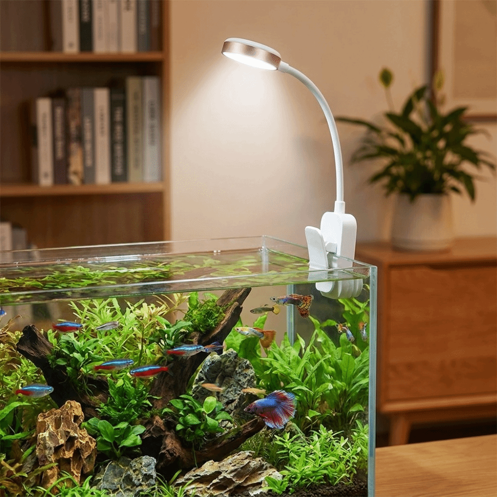360 °   Lâmpada de Clipe Rotat - Aquarium Fish Colorful avaliação e preço